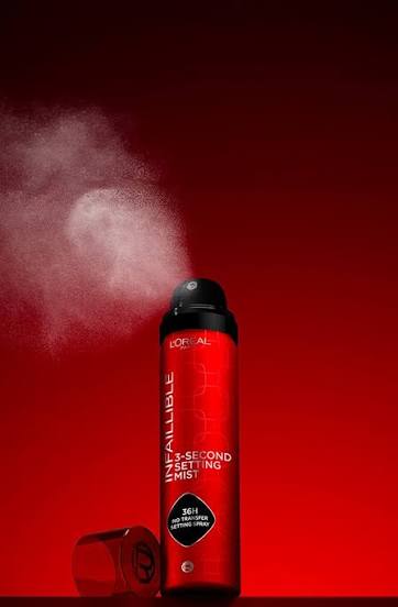 L'Oreal Paris Setting Spray, Infallible Setting Mist, up to 36hr Wear, 75ml
