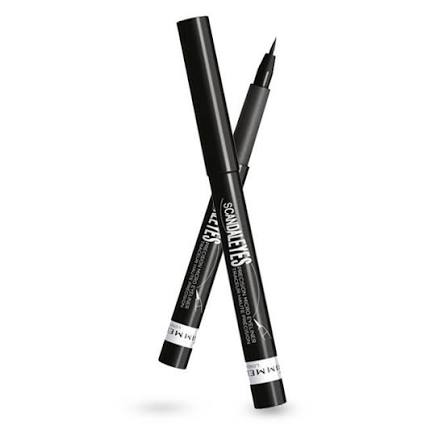 Rimmel Scandaleyes Precision Ink Liner pen — two pens crossed showing product detail