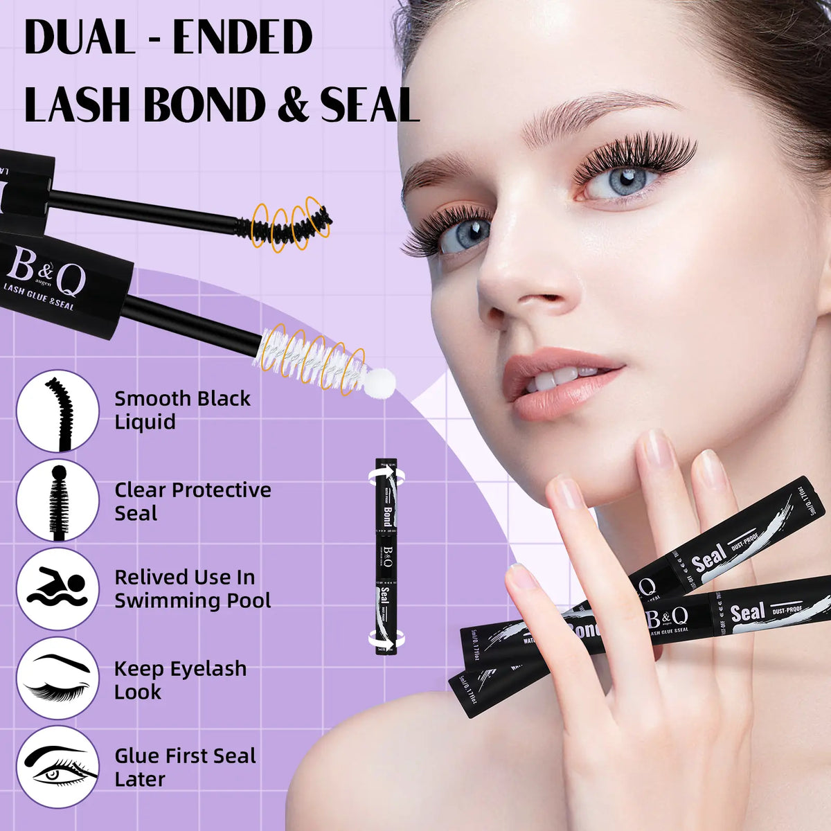 B&Q Lash Bond and Seal Waterproof Lash Cluster Glue