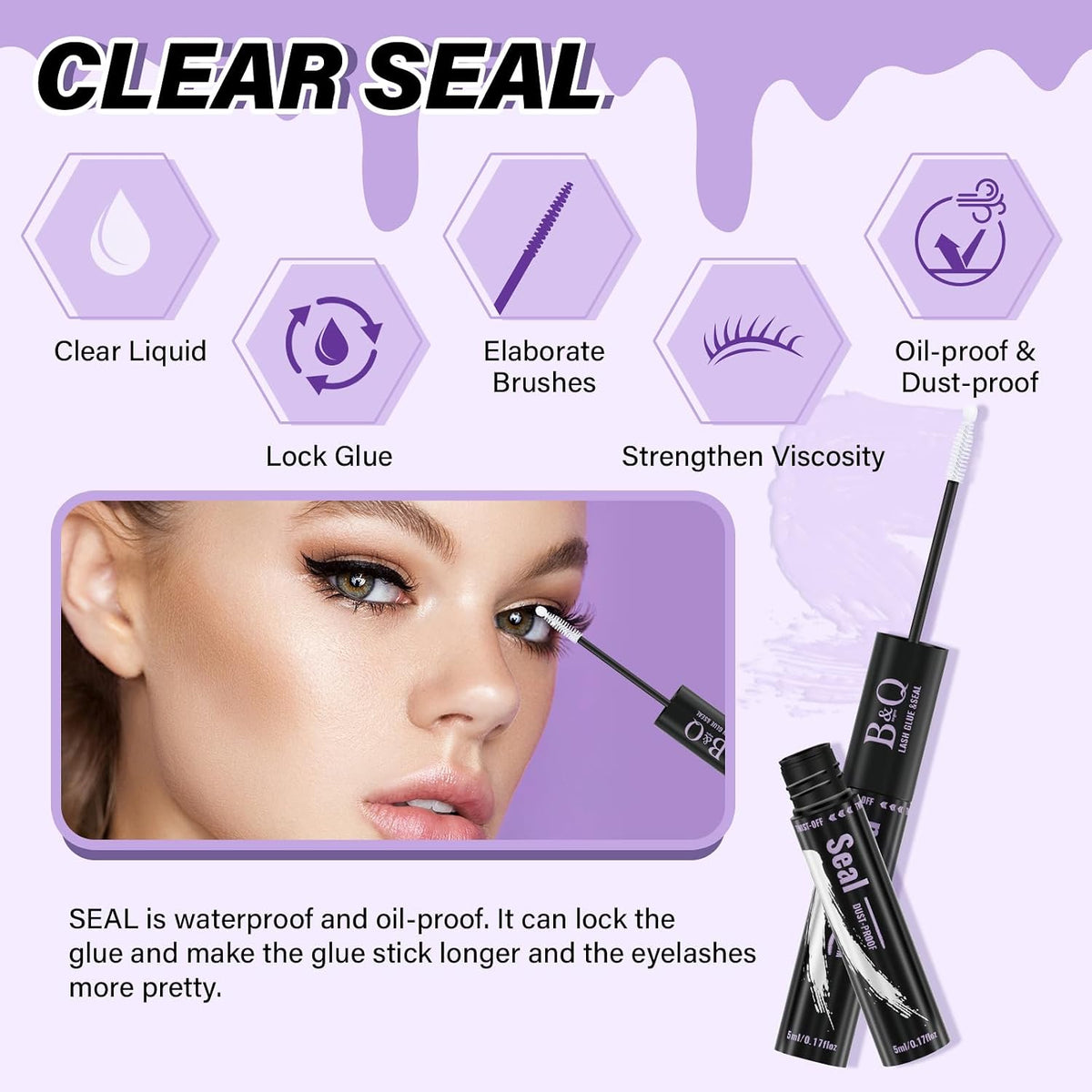 B&Q Lash Bond and Seal Waterproof Lash Cluster Glue