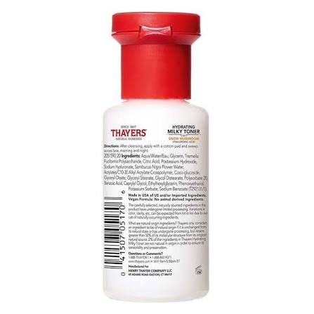 Thayers Milky Face Toner, 89 ML
