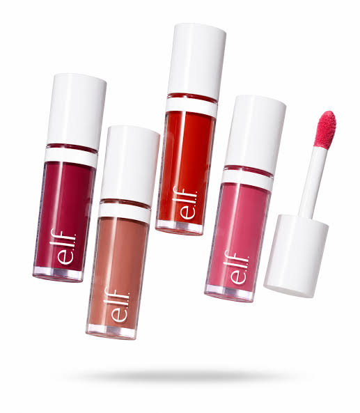 e.l.f. Camo Liquid Blush in four shades with applicator wand
